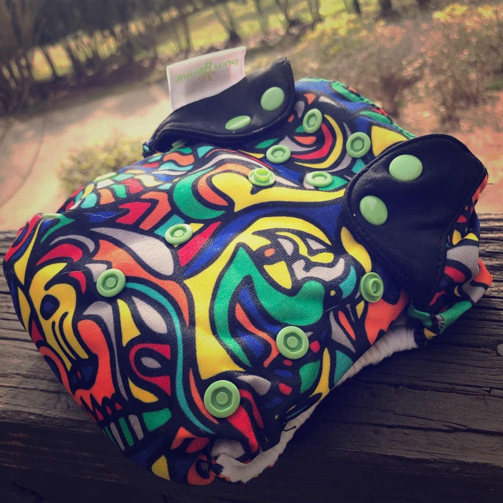 Limited edition BumGenius all in one cloth diaper
